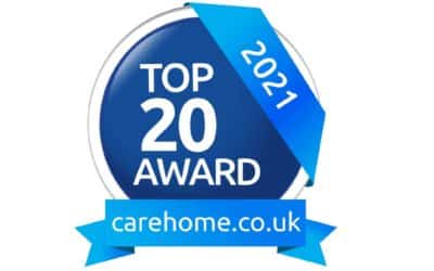 Top 20 Care Award Certificate 2021