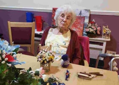 flower arranging at little croft