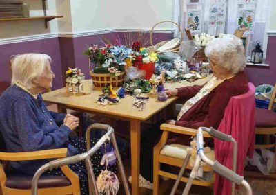 flower arranging at little croft