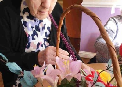 flower arranging at little croft