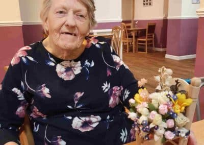 flower arranging at little croft