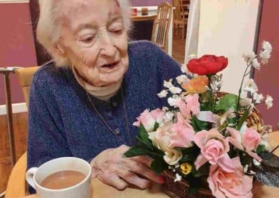 flower arranging at little croft