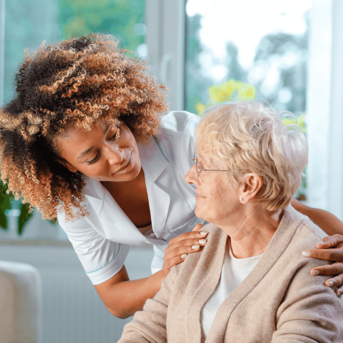 Senior Lady and Nurse